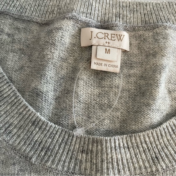 NEW J. Crew Dog With Heart Eyes Merino Wool Blend Intarsia Sweater Womens Medium - Picture 5 of 10